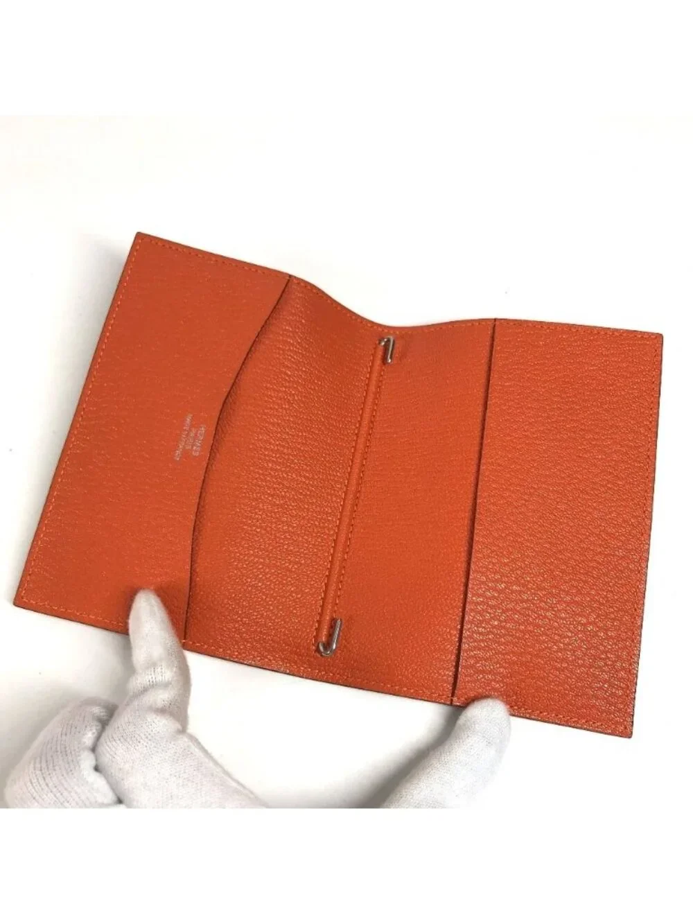 Hermes Notebook Cover Agenda GM Chevre Orange